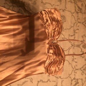 Gold formal dress from Saks